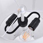 Lampa stołowa Fogo 2xE27 biała LP-0304/2T WH LIGHT PRESTIGE
