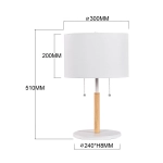 Lampa stołowa Fogo 2xE27 biała LP-0304/2T WH LIGHT PRESTIGE