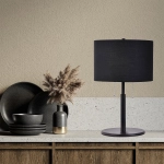 Lampa stołowa Fogo 2xE27 czarna LP-0304/2T BK LIGHT PRESTIGE