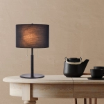 Lampa stołowa Fogo 2xE27 czarna LP-0304/2T BK LIGHT PRESTIGE