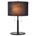 Lampa stołowa Fogo 2xE27 czarna LP-0304/2T BK LIGHT PRESTIGE