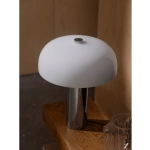 Lampa stołowa Gabrielle – lampa z opalowym kloszem i chromowaną podstawą 2612435033 Nordlux