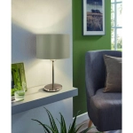 Lampa stołowa MASERLO 31629 taupe, złoty
