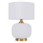 Lampa stołowa Tamiza 48 cm biała 1xE27 LP-1515/1T small white Light Prestige