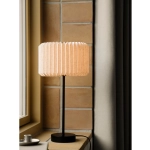 Lampa stołowa Vivienne – elegancka lampka z plisowanym abażurem z tkaniny 2612265003 Nordlux