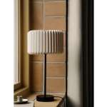 Lampa stołowa Vivienne – elegancka lampka z plisowanym abażurem z tkaniny 2612265003 Nordlux