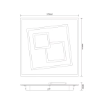 Lampa sufitowa DUNK MS-3041S ZUMA LINE