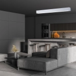 Lampa sufitowa Ibros 120 cm biała 36W IP44 LED CCT LP-7001/1C WH 120 36 CCT LIGHT PRESTIGE