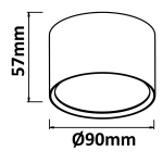 Kendal oprawa natynkowa biała LP-6331/1SM WH