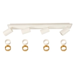 Lampa sufitowa Parma 4xGU10 + 1xLED biała LP-0612/4C WH LIGHT PRESTIGE