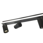 Lampa sufitowa Parma 4xGU10 + 1xLED czarna LP-0612/4C BK LIGHT PRESTIGE