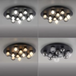 LAMPA SUFITOWA PURE POPUP z pilotem SZARY 6588-15 Paul Neuhaus by Zuma