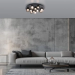 LAMPA SUFITOWA PURE POPUP z pilotem SZARY 6588-15 Paul Neuhaus by Zuma