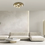 LAMPA SUFITOWA PURE POPUP z pilotem BRĄZOWY 6588-97 Paul Neuhaus by Zuma