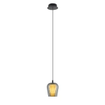 Lampa Wisząca Keso 1xLED czarna PL0141-1 yaskr