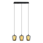 Lampa Wisząca Keso 3xLED czarna PL0141-3 yaskr