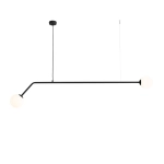 LAMPA WISZĄCA 2-PŁ. PURE CZARNY (średnica klosza 14cm) 1064H1 ALDEX - zdjęcie produktu