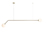 LAMPA WISZĄCA 2-PŁ. PURE ZŁOTY (średnica klosza 14cm) 1064H30 ALDEX - zdjęcie produktu