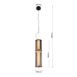 Lampa wisząca Aeris 2 dymna LED CCT LP-2137/2P SM Light Prestige