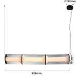 Lampa wisząca Aeris 3 linia transparent LED CCT LP-2137/3L TR Light Prestige