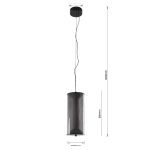 Lampa wisząca Aeris dymna LED CCT LP-2137/1P SM Light Prestige