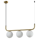 Lampa wisząca Alisa 3xE14 złota/biała LP-005/3L GD LIGHT PRESTIGE