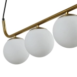Lampa wisząca Alisa 3xE14 złota/biała LP-005/3L GD LIGHT PRESTIGE
