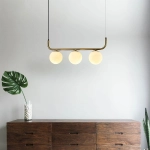 Lampa wisząca Alisa 3xE14 złota/biała LP-005/3L GD LIGHT PRESTIGE