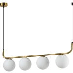 Lampa wisząca Alisa 4xE14 złota/biała LP-005/4L GD LIGHT PRESTIGE