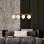 Lampa wisząca Alisa 4xE14 złota/biała LP-005/4L GD LIGHT PRESTIGE