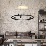 Lampa wisząca Almeria 6xLED czarna LP-907/1P BK LIGHT PRESTIGE