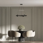Lampa wisząca Almeria 6xLED czarna LP-907/1P BK LIGHT PRESTIGE