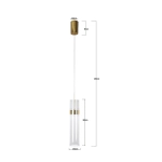 Lampa wisząca Ambiente LED CCT złota LP-1510/1P GD LIGHT PRESTIGE