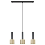 Lampa wisząca Amo czarno-złota 3xE27 LP-0702/3L GD Light Prestige