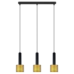 Lampa wisząca Amo czarno-złota 3xE27 LP-0702/3L GD Light Prestige