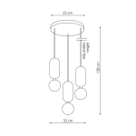 Ballo lampa wisząca 3xG9 LP-0730/3P Light Prestige