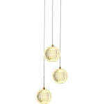 Lampa wisząca Brillant 3 złota LED CCT LP-3303/3P GD Light Prestige