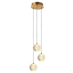 Lampa wisząca Brillant 3 złota LED CCT LP-3303/3P GD Light Prestige