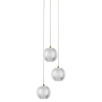 Lampa wisząca Brillant 3 złota LED CCT LP-3303/3P GD Light Prestige