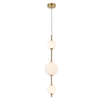 Lampa wisząca Dorado 3xLED pionowa, złota LP-002/3V LIGHT PRESTIGE