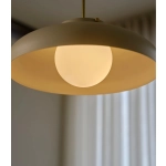 Lampa wisząca Latif Design For The People - beżowa, mleczny klosz 2520123009 Nordlux