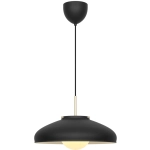 Lampa wisząca Latif Design For The People - czarna, mleczny klosz 2520123003 Nordlux