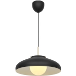 Lampa wisząca Latif Design For The People - czarna, mleczny klosz 2520123003 Nordlux