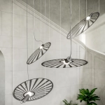 Lampa wisząca LEHDET czarna TH.001CZ SOLLUX LIGHTING