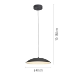 Lampa wisząca LENTE 14606-18 Paul Neuhaus by Zuma Line