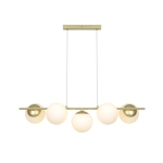 Lampa wisząca Lilly 5 Gold Opal – lampa z kulistymi kloszami 2612623035 Nordlux