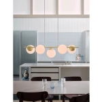 Lampa wisząca Lilly 5 Gold Opal – lampa z kulistymi kloszami 2612623035 Nordlux
