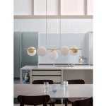Lampa wisząca Lilly 5 Gold Opal – lampa z kulistymi kloszami 2612623035 Nordlux