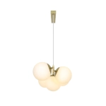 Lampa wisząca Lilly 5 Gold Opal – lampa z kulistymi kloszami 2612623035 Nordlux