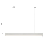 Lampa wisząca Luci L LED CCT Tuya biała LP-1401/1P L WH Smart LIGHT PRESTIGE